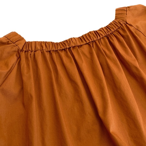 niko and… Deep Orange Tie-Sleeve Square Neck Blouse - Picture 6 of 14